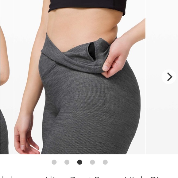 Lululemon Align , Super HR waist, Mini Heathered Heiringbone size 4, 28”length, - Picture 4 of 11